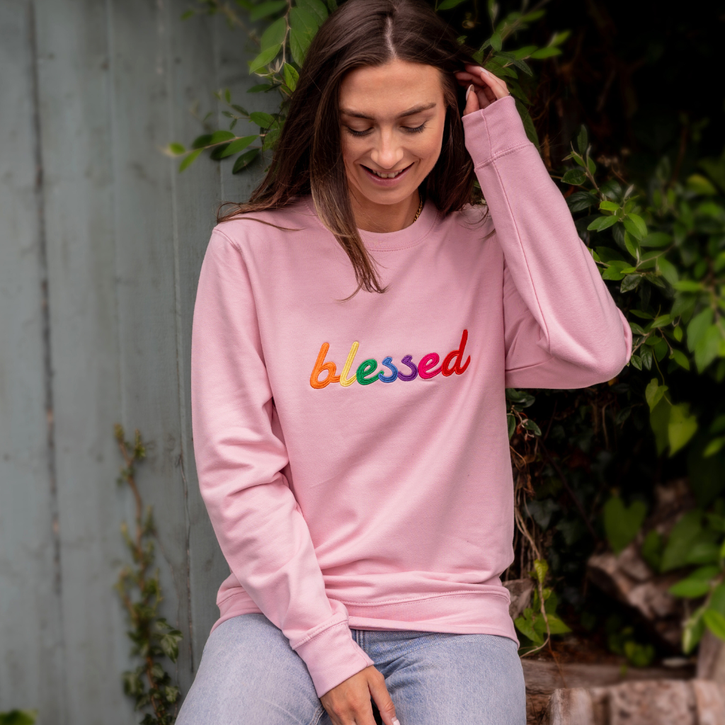 Sweatshirt baby pink sale