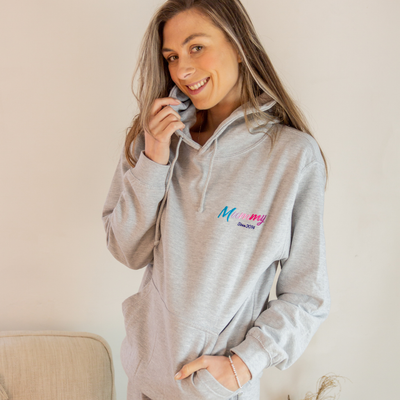 Mummy Since Personalised Embroidered Hoodie