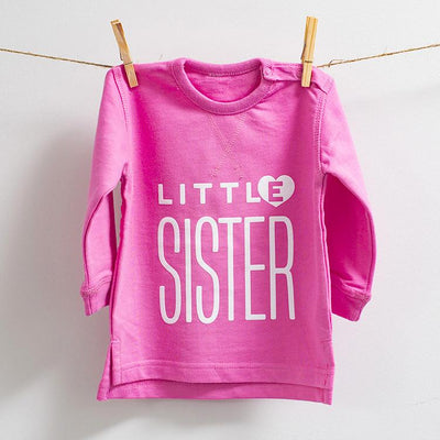 Little Sister Bright Pink Sweatshirt